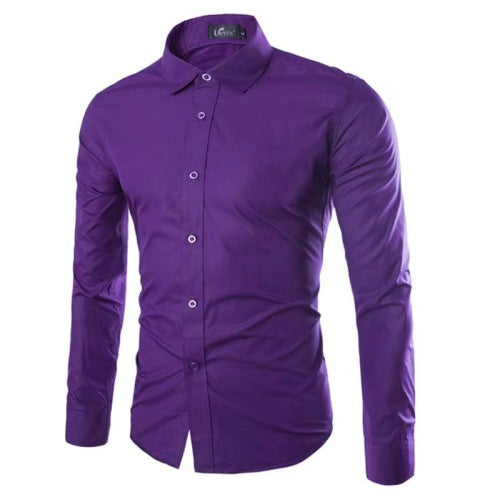 Casual Polo Shirt - Ironing Free Long Sleeves Regular Fit