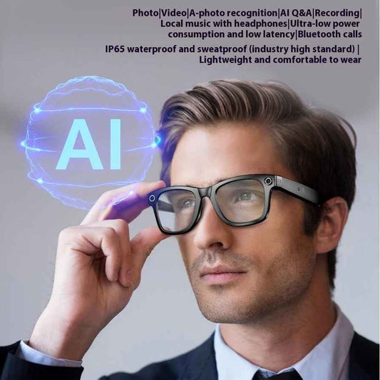 AI Bluetooth Smart Sunglasses with Magnetic Frame for Men - Three-Generation Technology
