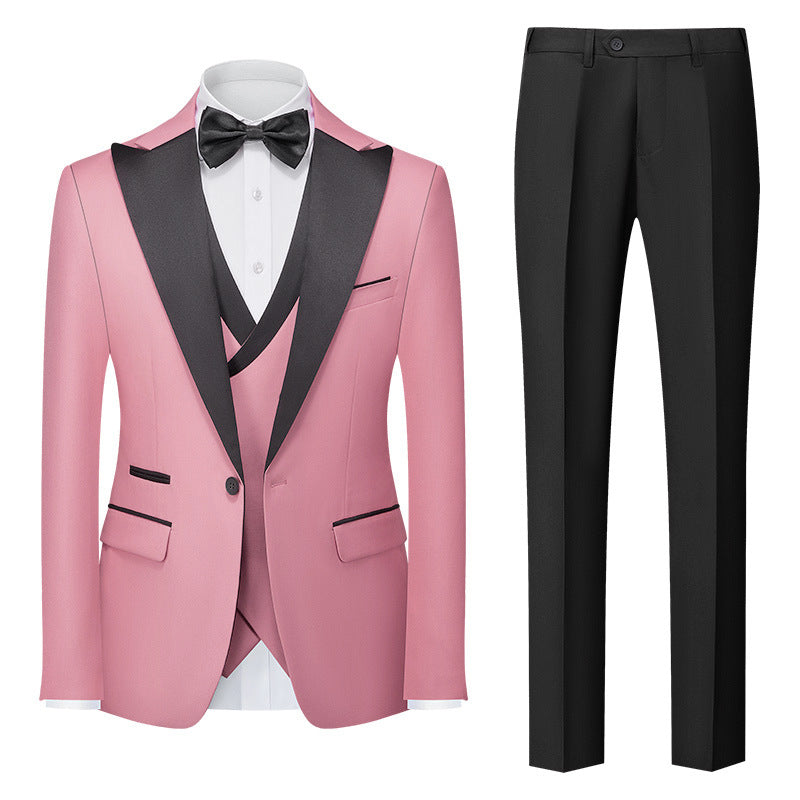 Slim Fit Three-Piece Suit Set for a Stylish Look