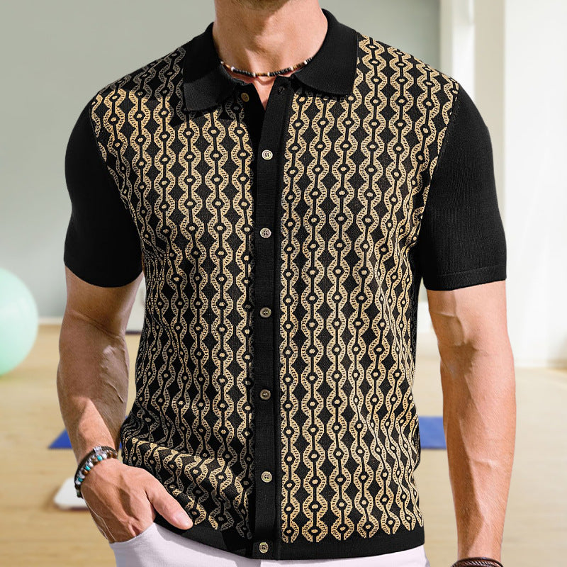 Summer Tencel Polo Shirt - Short-Sleeved Cardigan Style for Ultimate Comfort - Neon North Clothing