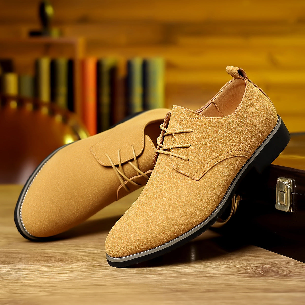 Men's Suede Leather Casual Shoes for Effortless Style