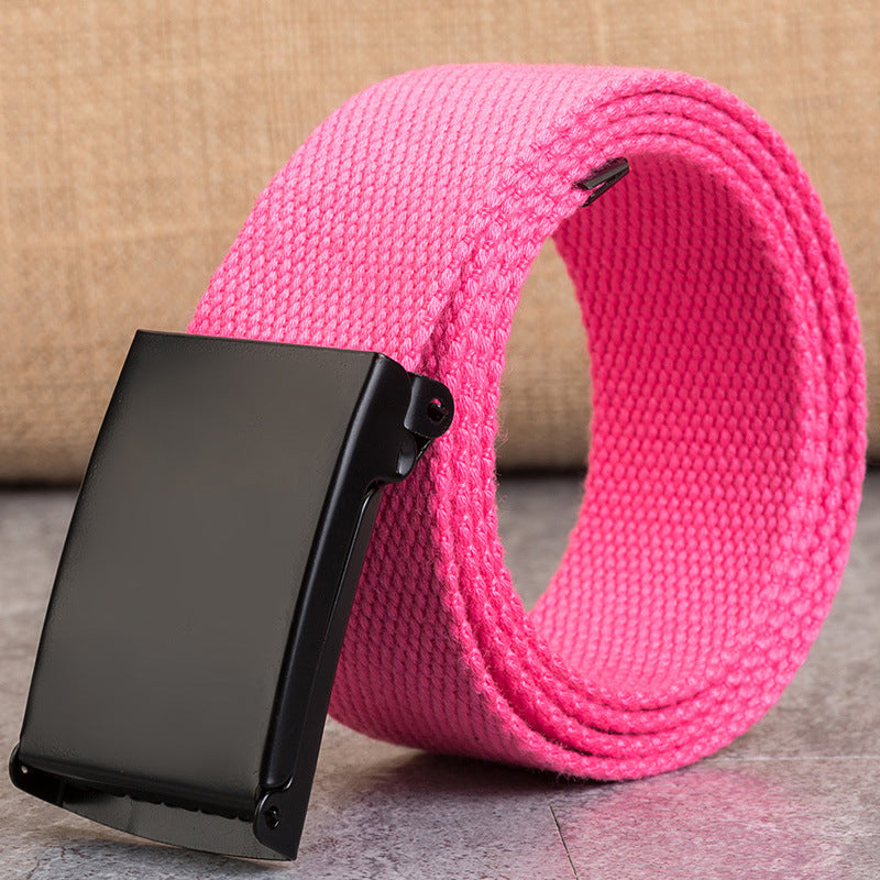 Snap-Clasp Candy-Colored Canvas Belt for Men - Neon North Clothing