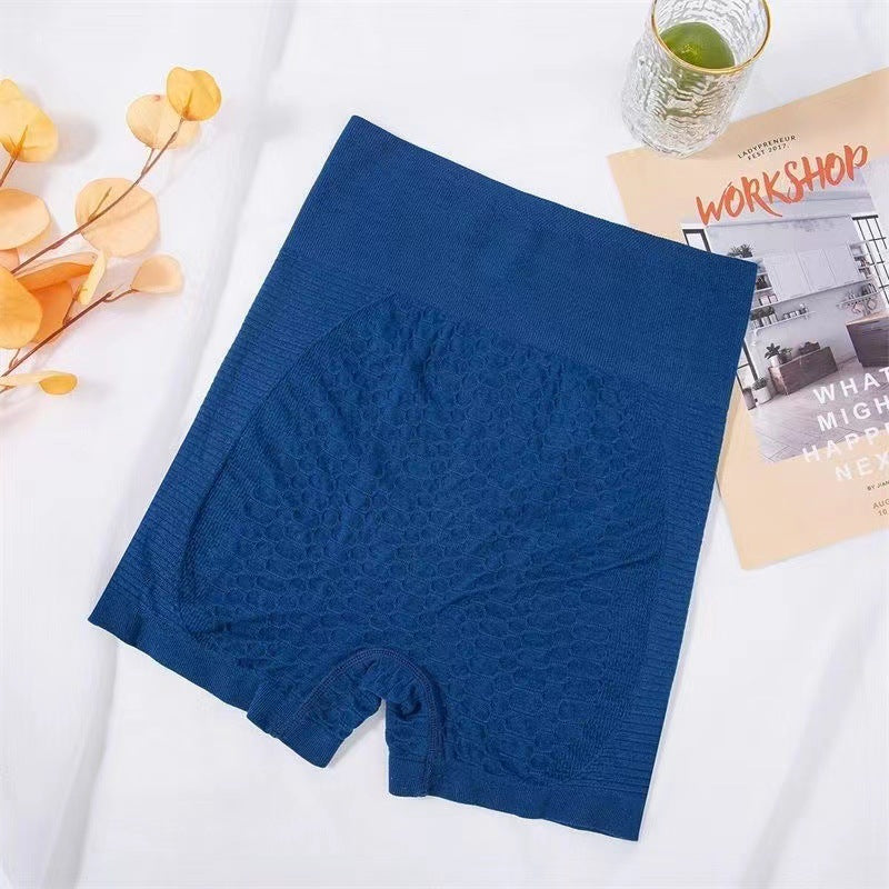 Grid Design High Waist Fitness Shorts