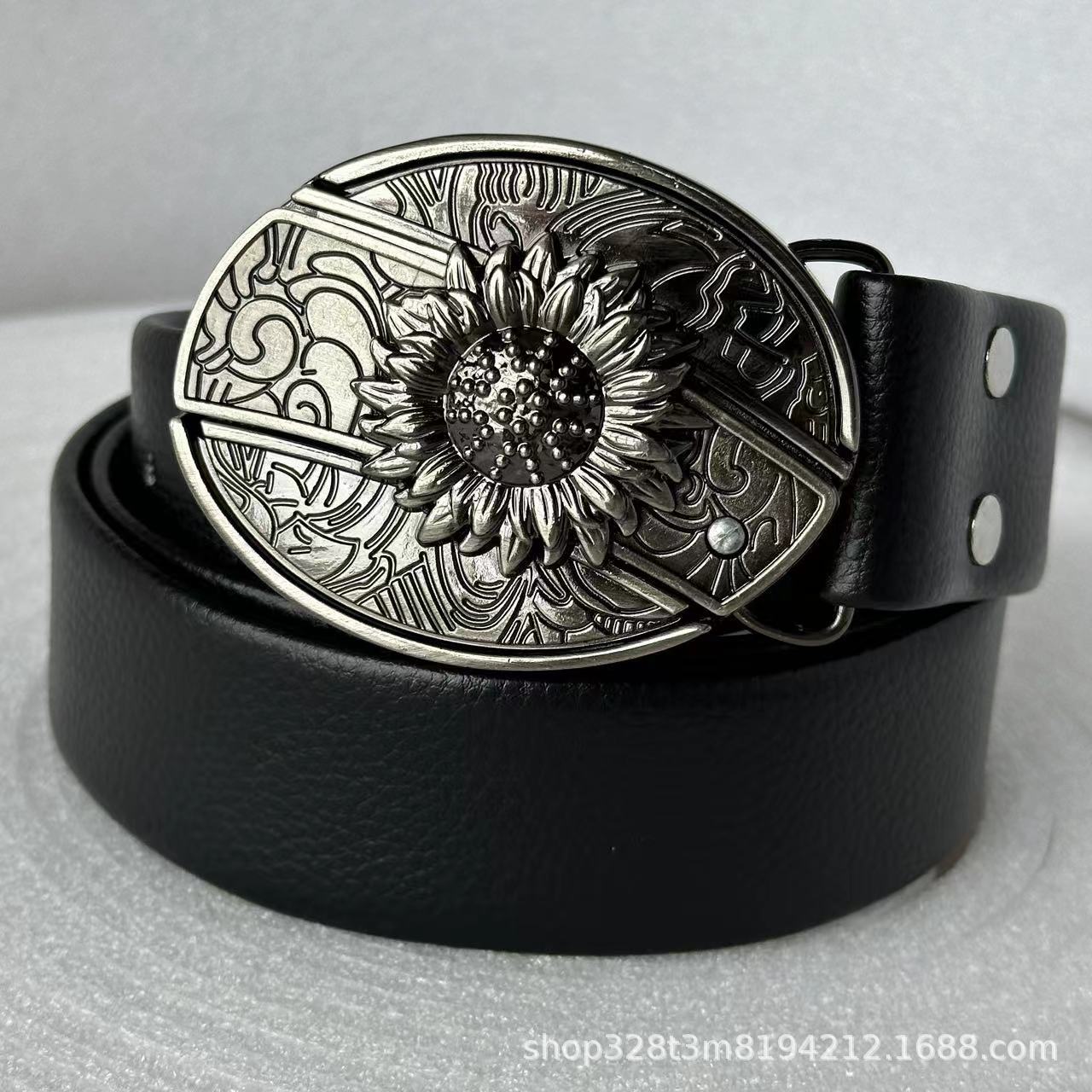 Smooth Buckle Trendy Punk Belt Buckle with Distinctive Style - Neon North Clothing
