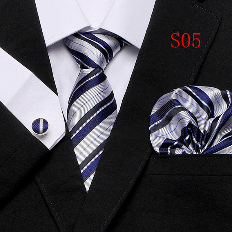 Paisley Tie Three-Piece Set for European and American Style - Neon North Clothing