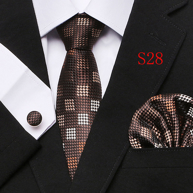 Paisley Tie Three-Piece Set for European and American Style - Neon North Clothing