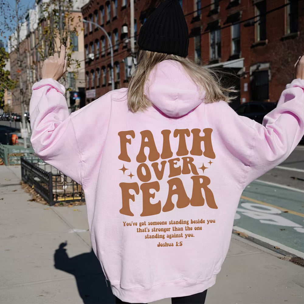 Faith Over Fear Hoodie - Inspirational Christian Sweatshirt for Ultimate Comfort