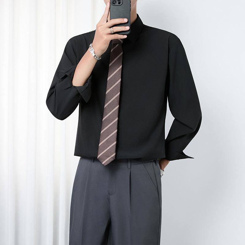 Versatile Wrinkle Free Business Casual Shirt - Relaxed Fit for Easy Style