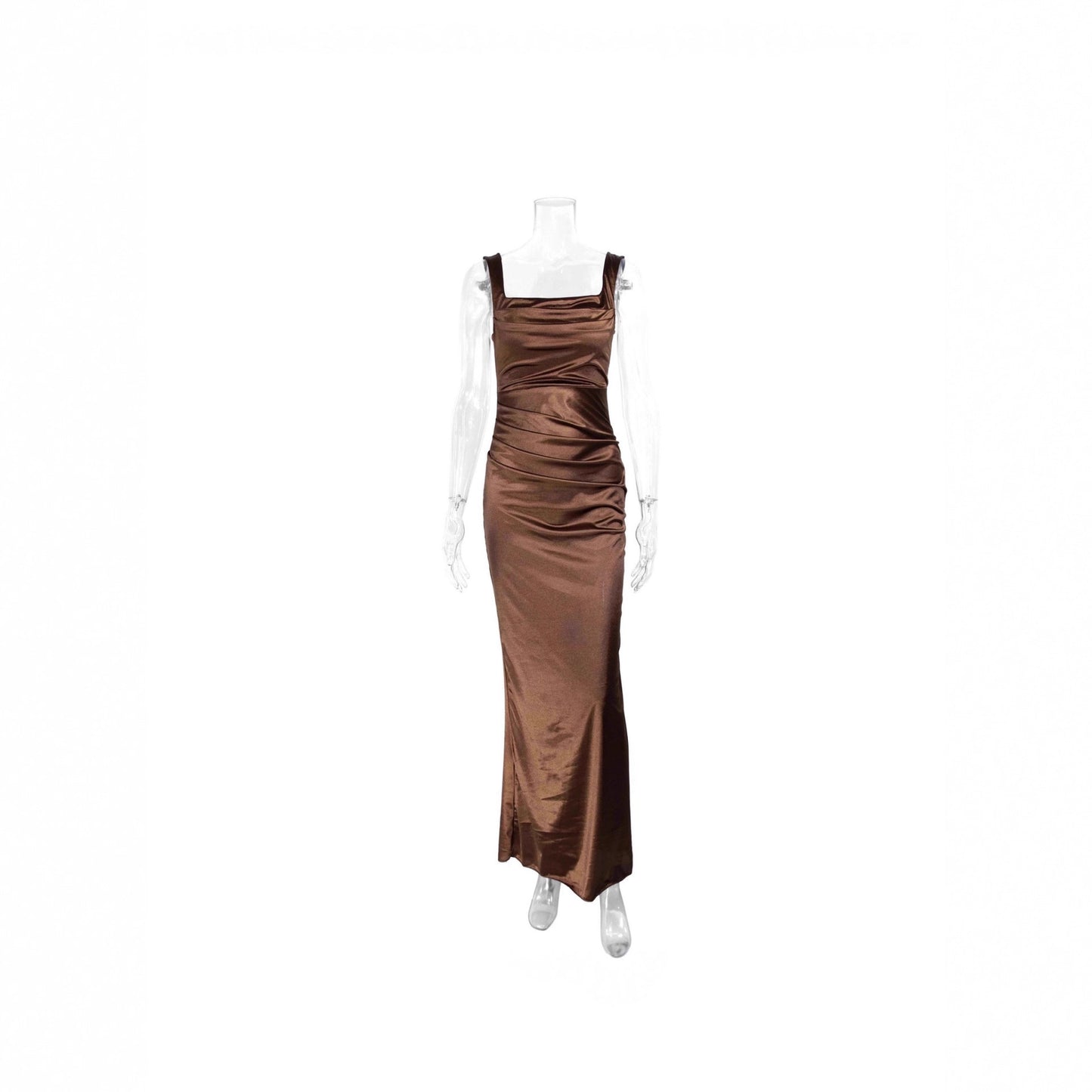 Slimming Strapless Evening Gown for Elegant Banquets - Neon North Clothing