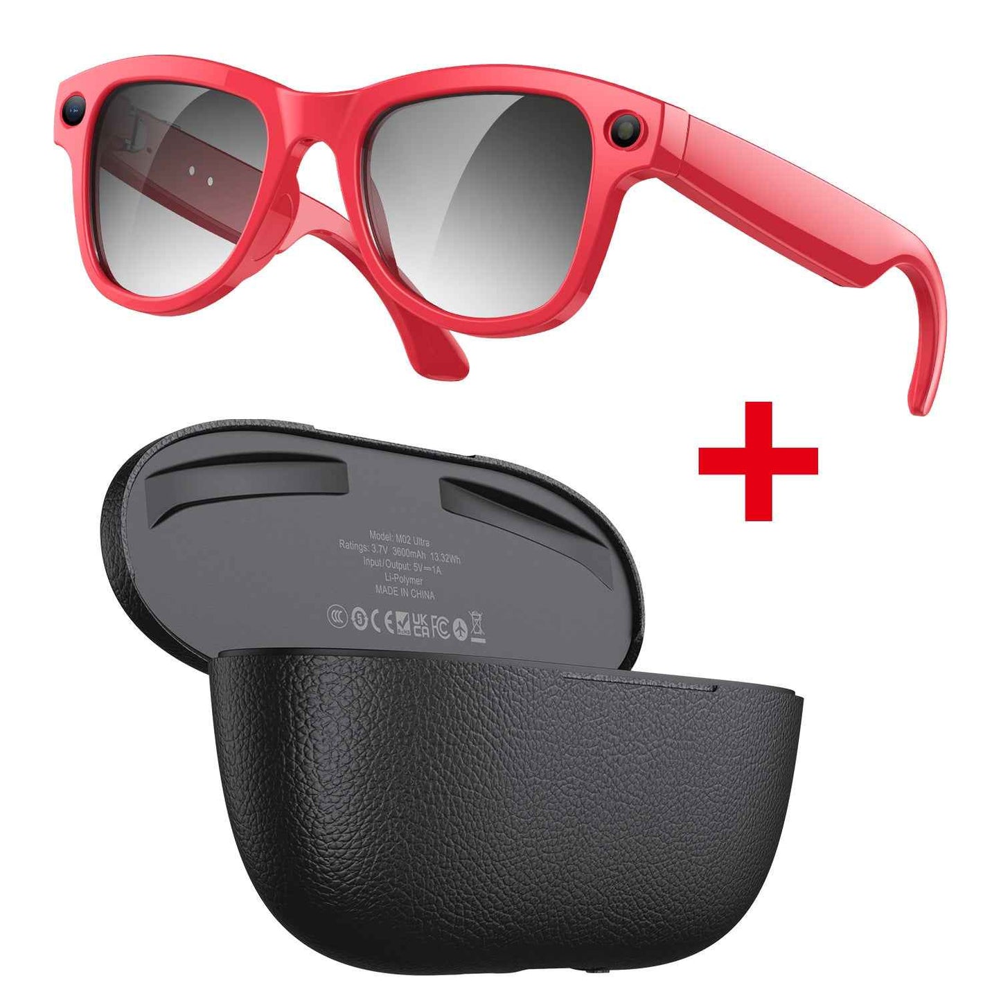 AI Image Recognition Glasses with 8-Megapixel Resolution and Wi-Fi Transmission