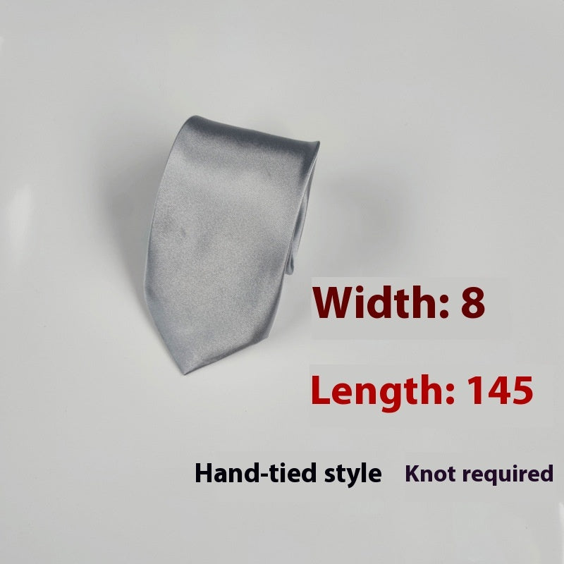 8cm Solid Color Tie in Monochrome Style - Neon North Clothing