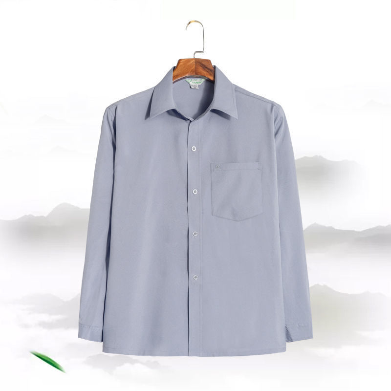 Men's Casual Long Sleeve Shirt - Stylish Loose Fit Regular Shirt for Everyday Wear