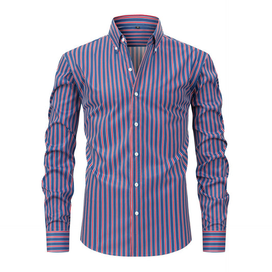 Stylish High-end Striped Mens Shirt - Regular Fit