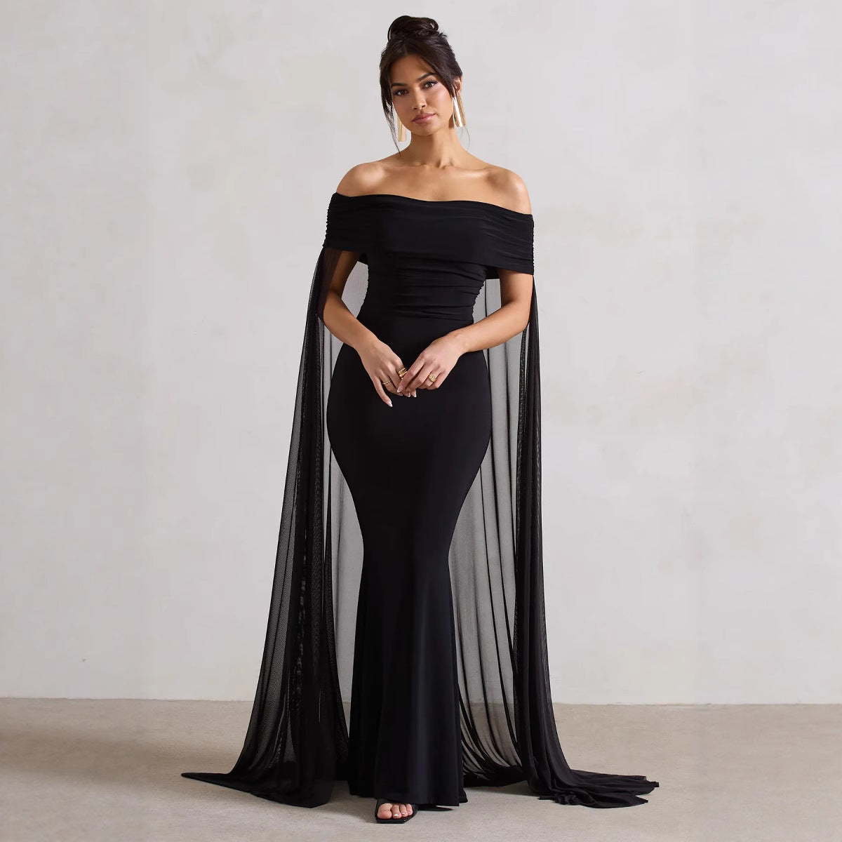 Elegant and Fashionable Off-Shoulder Pleated Dress for Women - Perfect Off-Shoulder Pleated Dress - Neon North Clothing
