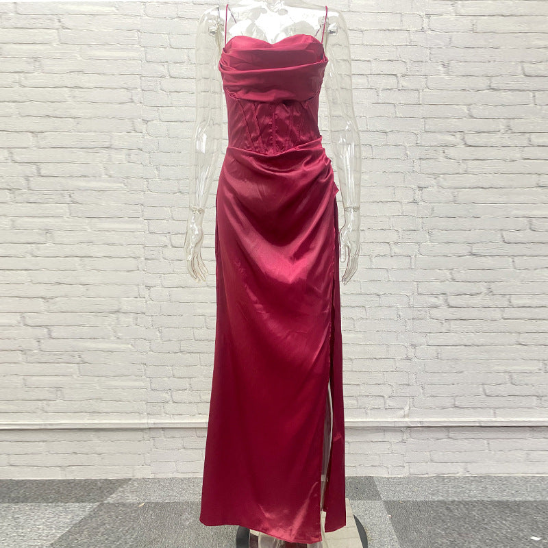 European High-Waisted Side-Slit Pants for Chic Style - Neon North Clothing