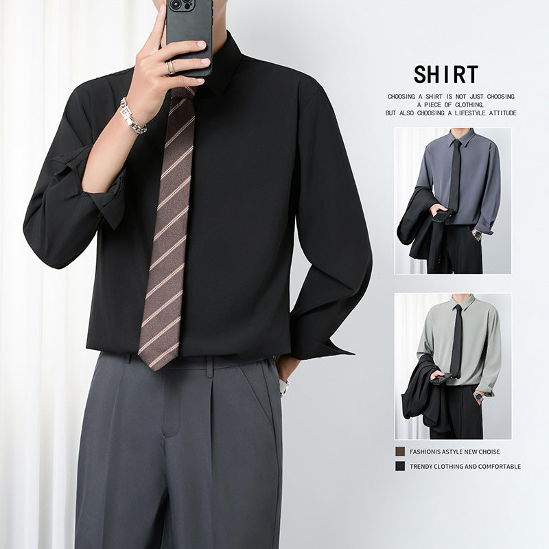 Versatile Wrinkle Free Business Casual Shirt - Relaxed Fit for Easy Style