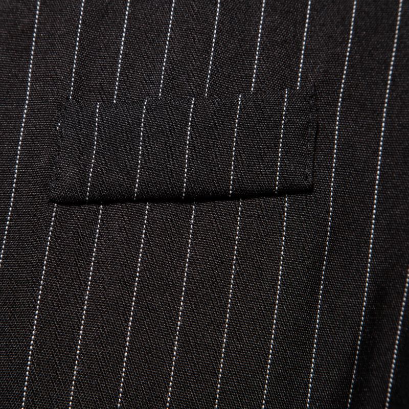 New Mens Vertical-striped Waistcoat Double-breasted Stylish Design