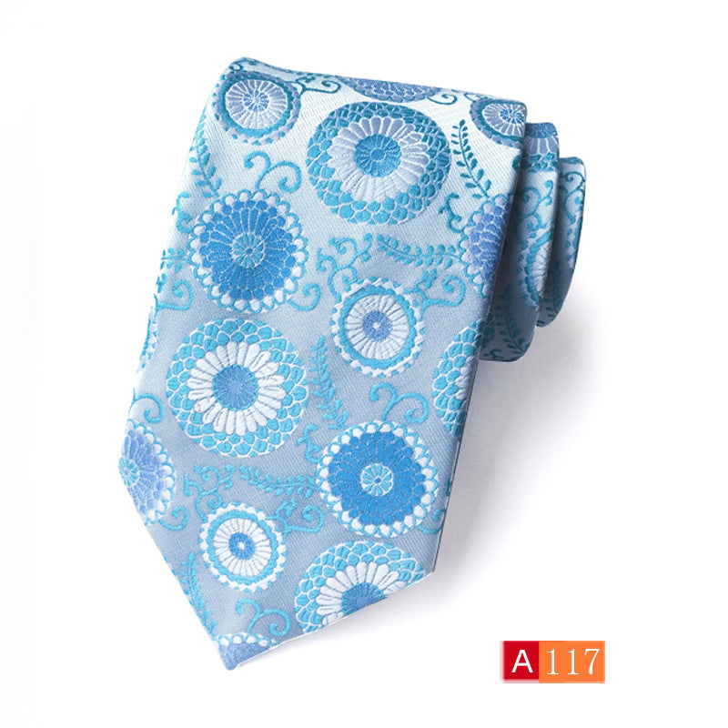 Men's Jacquard Formal Tie - Casual Polyester Jacquard Wear - Neon North Clothing