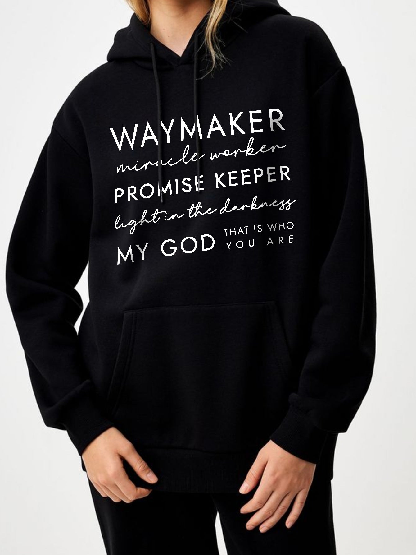 Waymaker Christian Sweatshirt - Cozy Hooded Apparel for Faithful Living