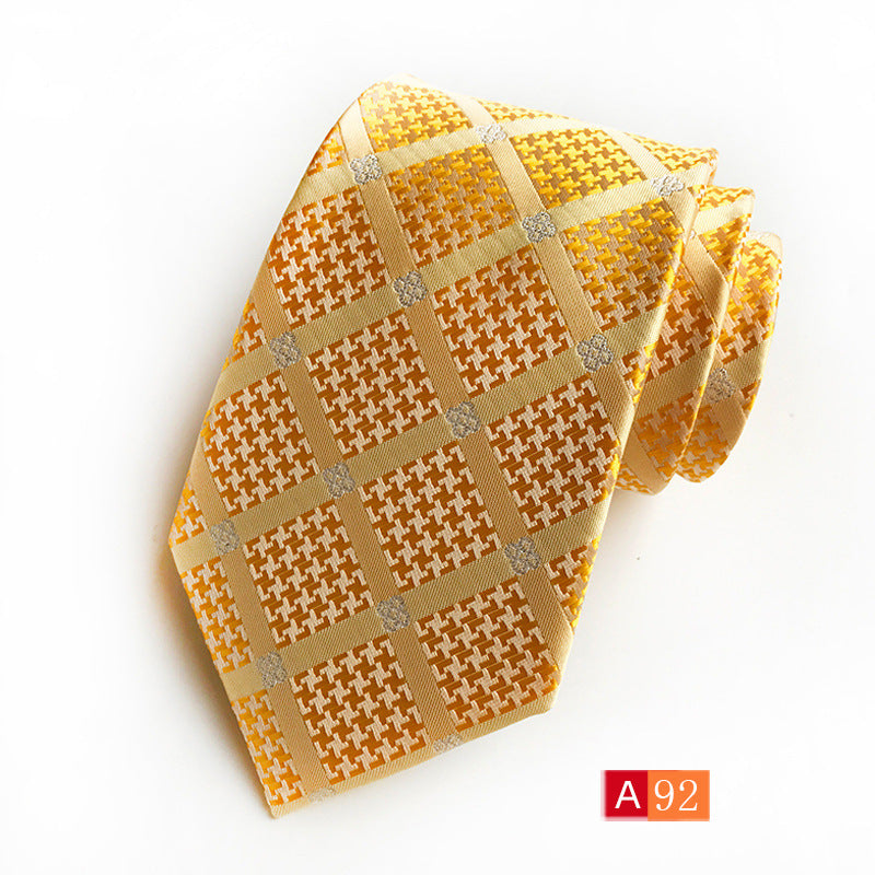 Men's Jacquard Formal Tie - Casual Polyester Jacquard Wear - Neon North Clothing