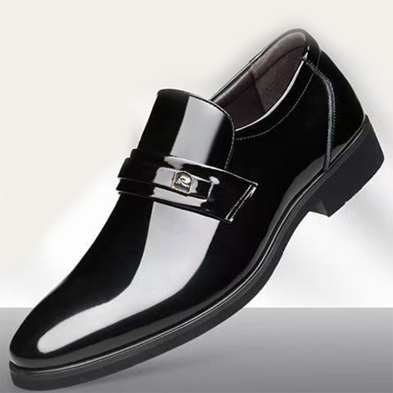 Dress Leather Shoes with Mirror-Like Slip-On Design for Effortless Elegance in Premium Quality