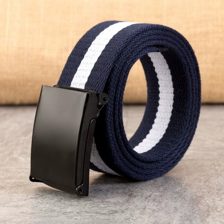 Snap-Clasp Candy-Colored Canvas Belt for Men - Neon North Clothing