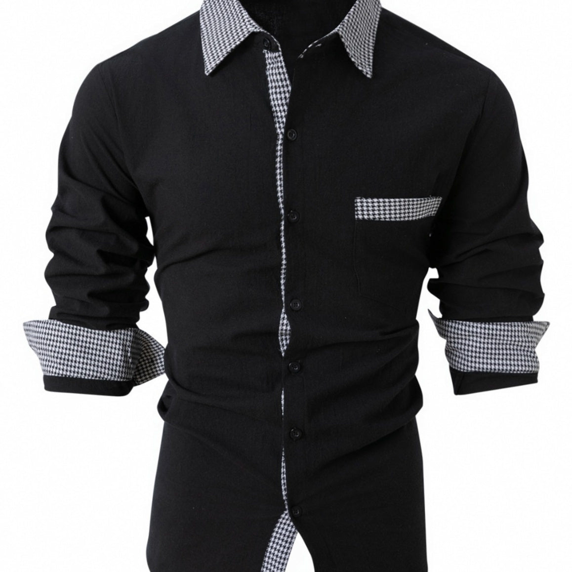 Mens Casual Long Sleeve Shirt for Effortless Style and Comfort