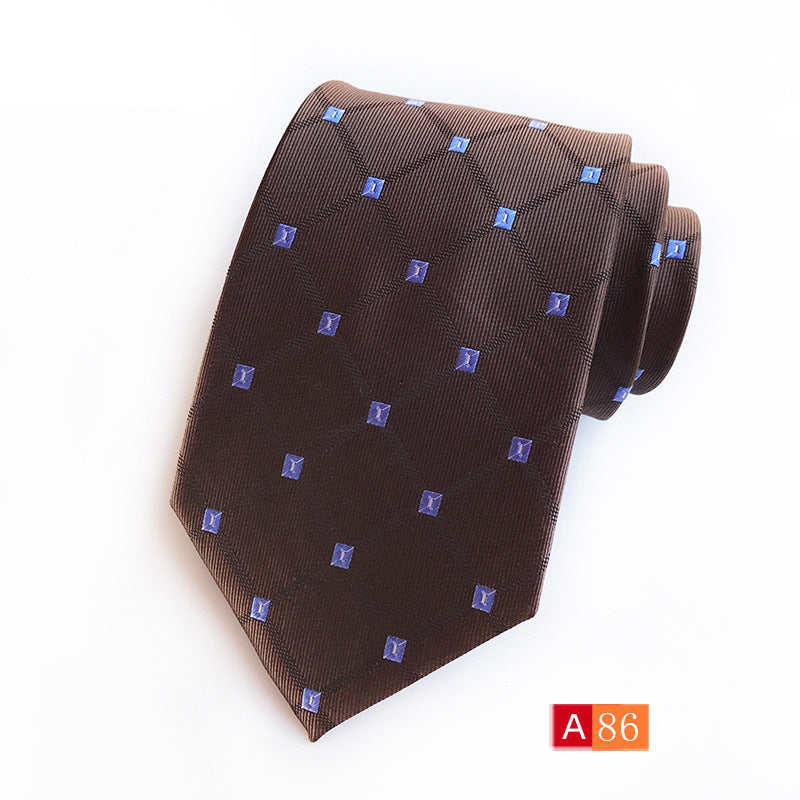 Men's Jacquard Formal Tie - Casual Polyester Jacquard Wear - Neon North Clothing