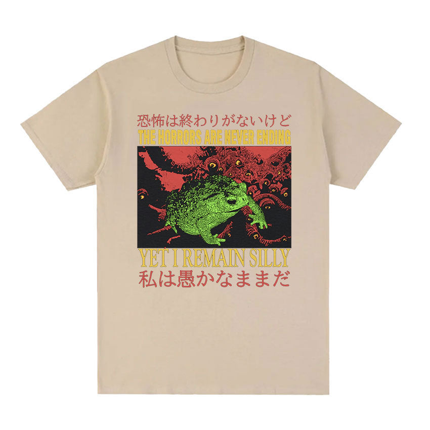 Men's Cotton Casual T-Shirt - Loose Fit Printed Short Sleeved Style - Neon North Clothing