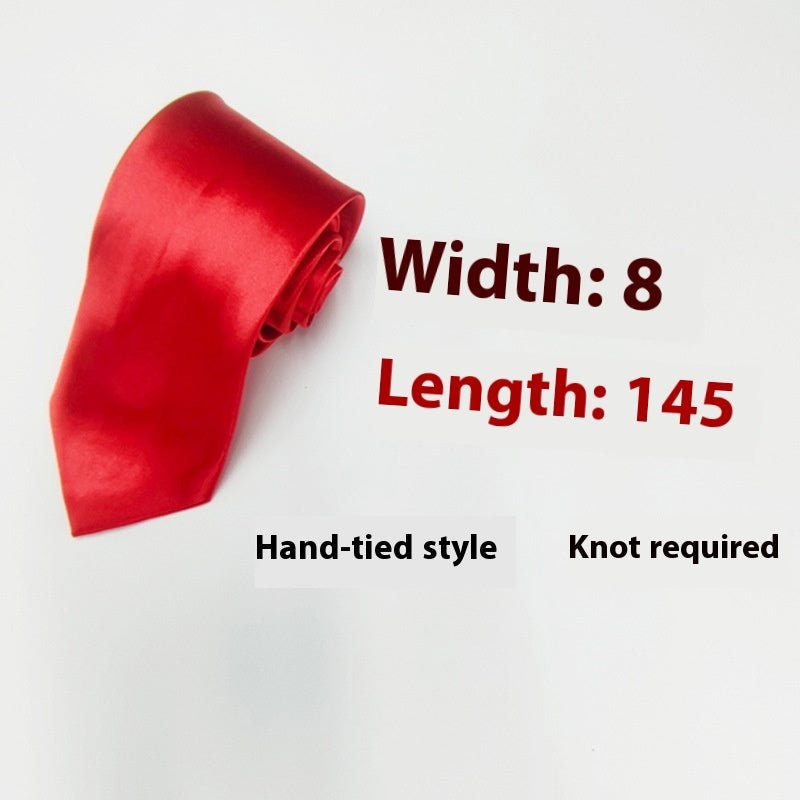 8cm Solid Color Tie in Monochrome Style - Neon North Clothing
