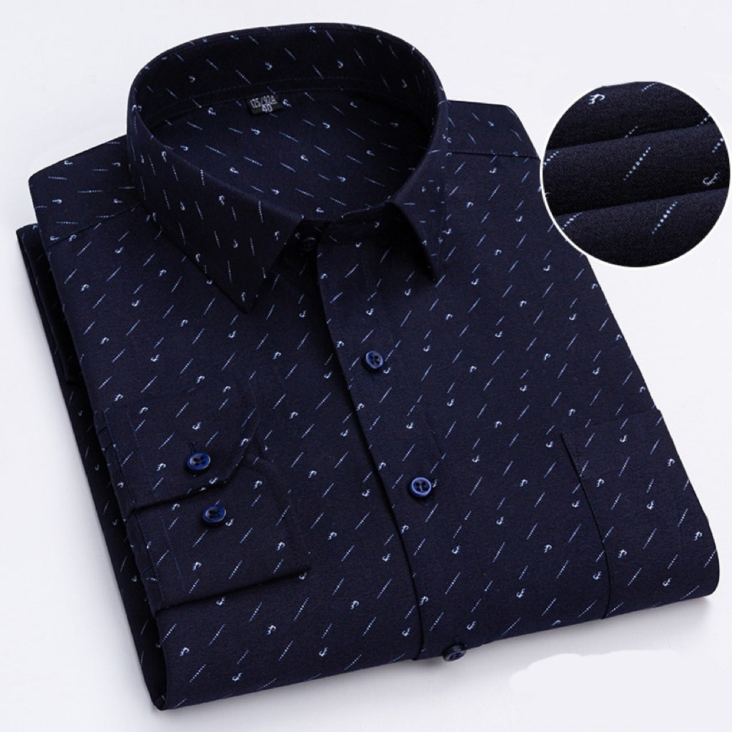 Men's Business Casual Shirt - Long-Sleeve Lightweight Style