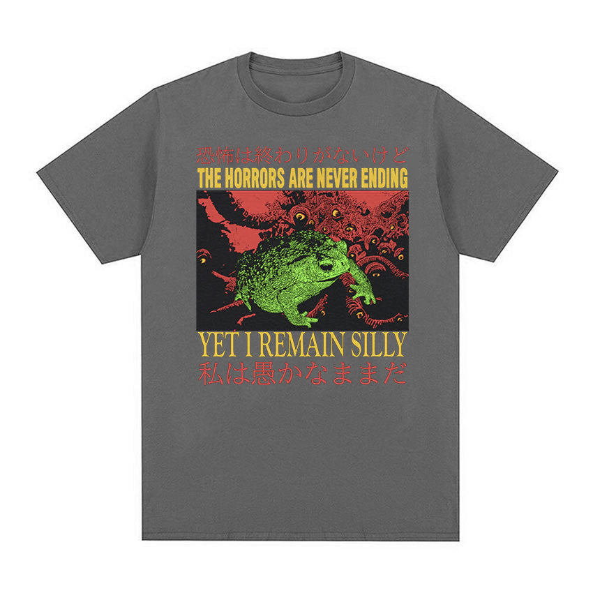 Men's Cotton Casual T-Shirt - Loose Fit Printed Short Sleeved Style - Neon North Clothing