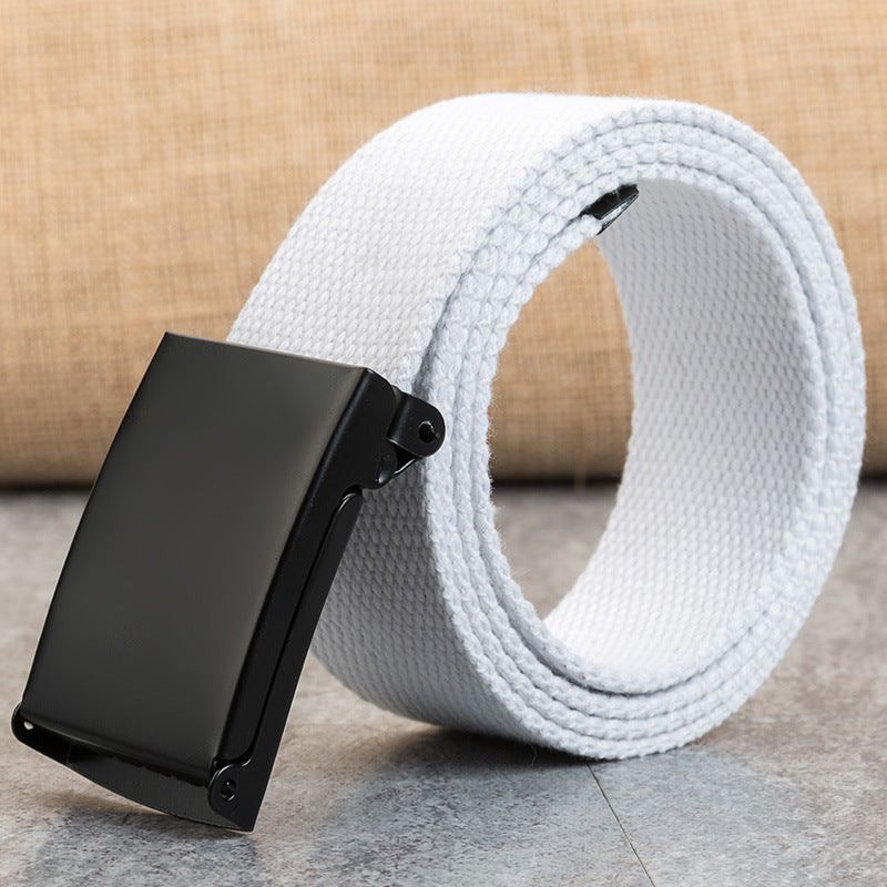 Snap-Clasp Candy-Colored Canvas Belt for Men - Neon North Clothing