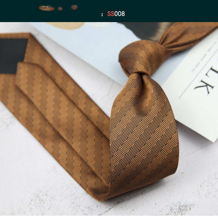 Men's Formal Striped Tie for Business Suit Elegance - Neon North Clothing