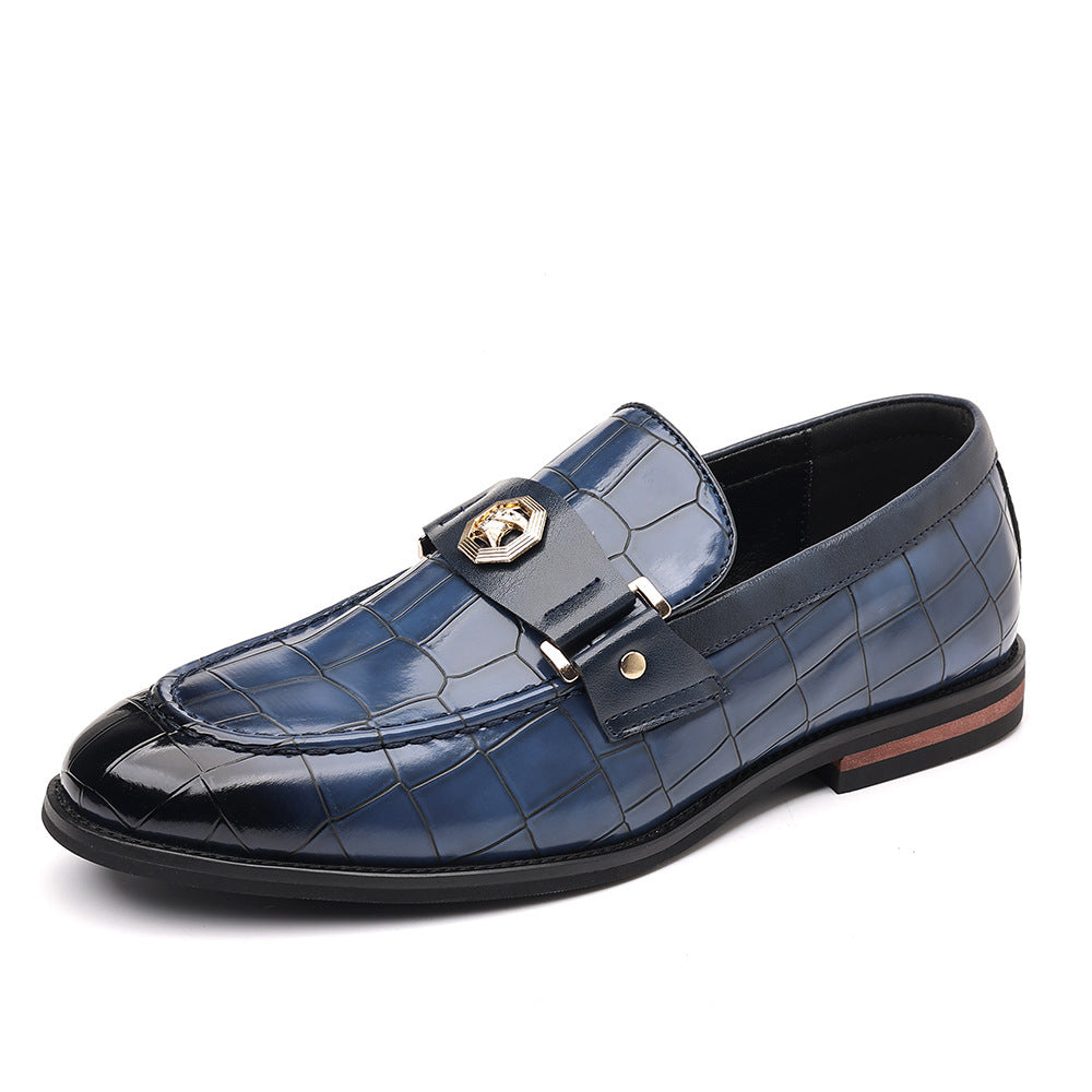 Men's Plaid Casual Loafers Black - Brown - Blue