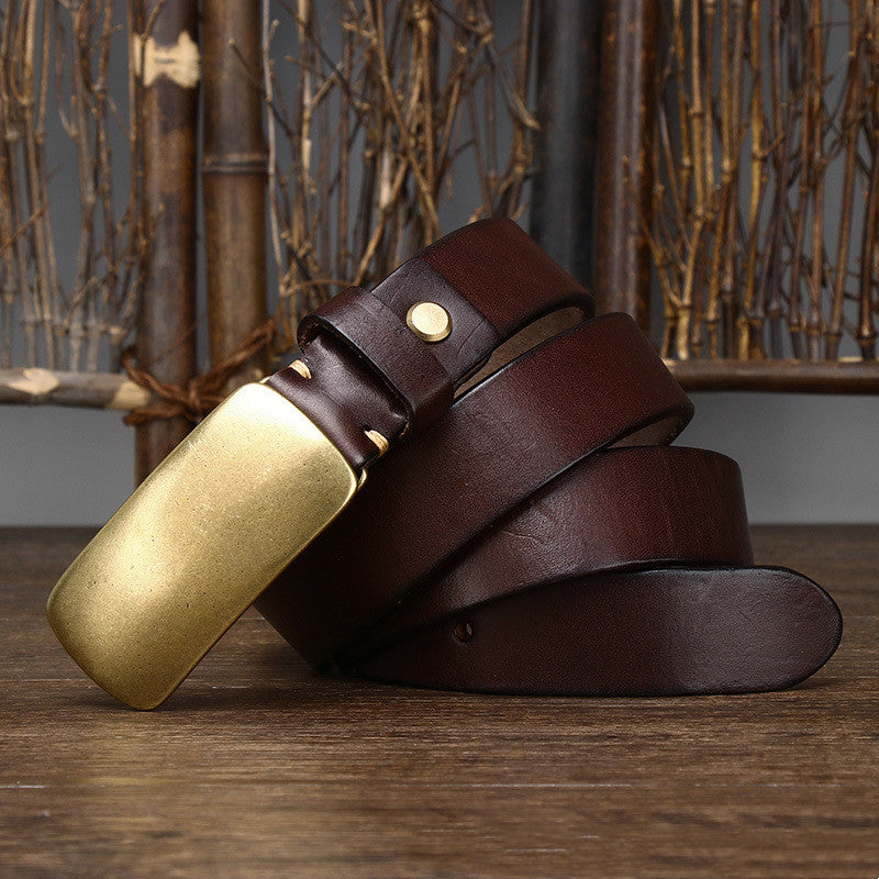 3.3CM Wide Leather Belt for Men - Thick and Durable Design - Neon North Clothing