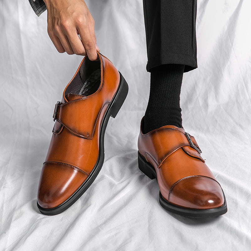 Low-cut British-style Business Shoes for Trendy Professionals