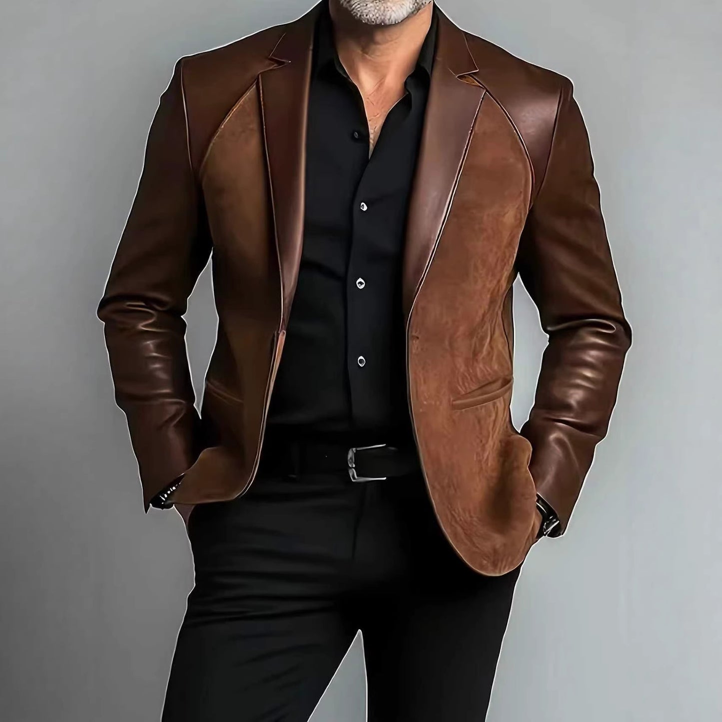 Stylish Coat: Suit-Collar Design for Timeless Elegance
