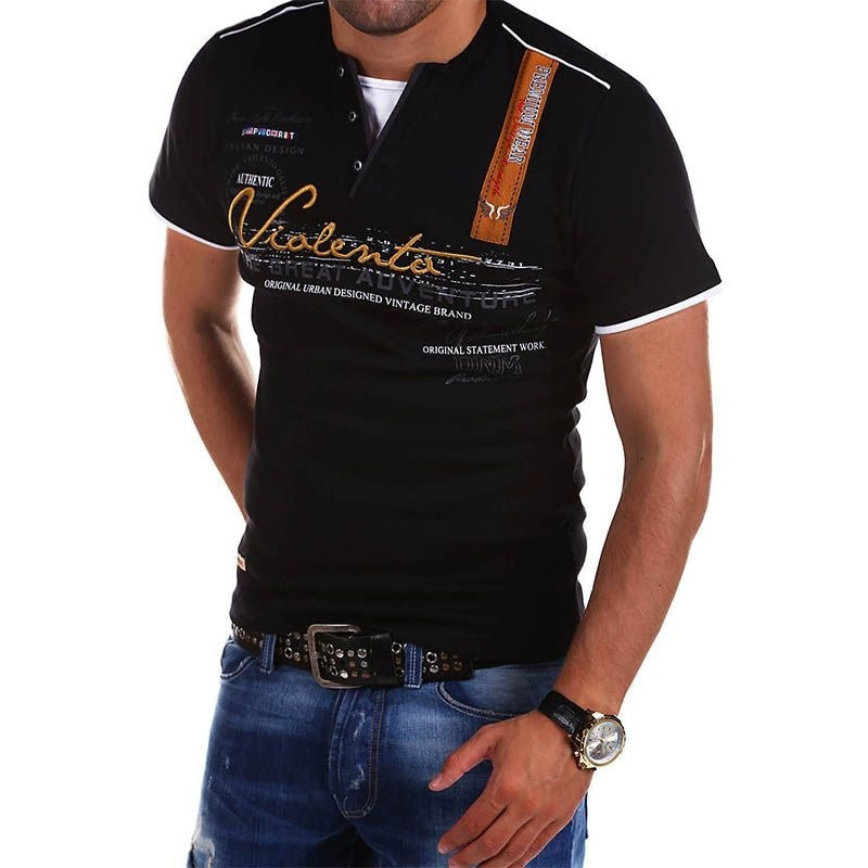 Men's Plaid Color Block T-Shirt - Short Sleeve Graphic Tee - Neon North Clothing