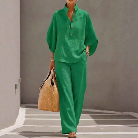 Women's Casual Versatile Shirt Set for Urban Outfits