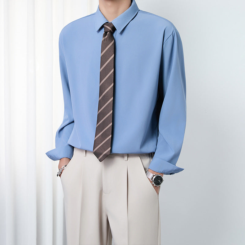 Versatile Wrinkle Free Business Casual Shirt - Relaxed Fit for Easy Style