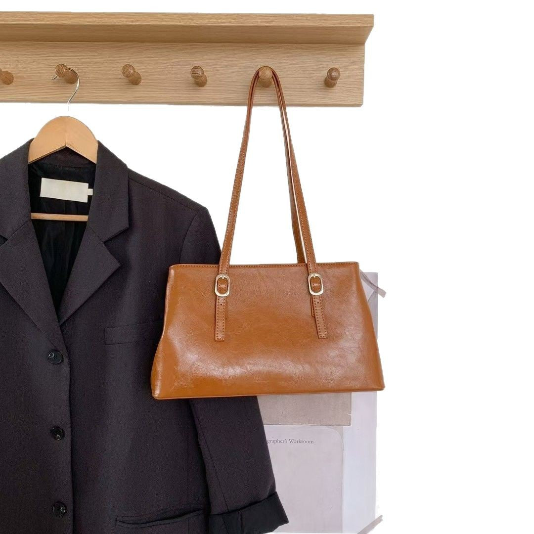 Vintage Large-Capacity Shoulder Bag for Women