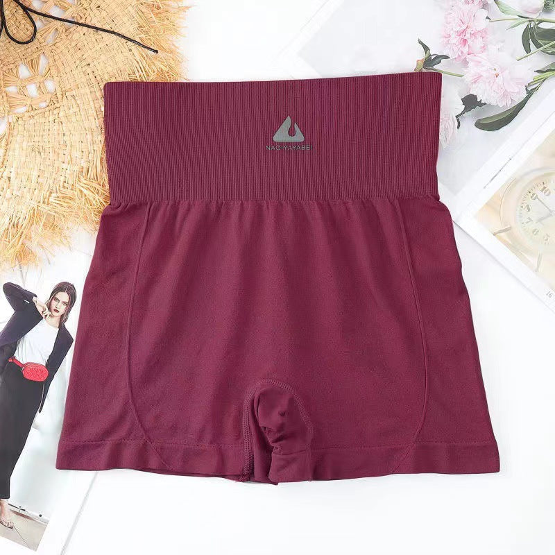 Grid Design High Waist Fitness Shorts