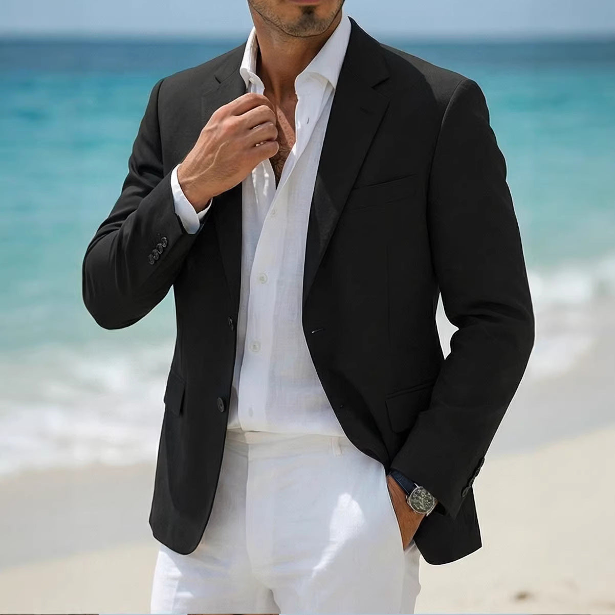 Men's Bad-Boy Casual Jacket - Fashionable Style for Trendy Men