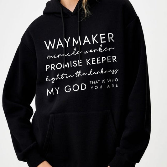 Waymaker Christian Sweatshirt - Cozy Hooded Apparel for Faithful Living