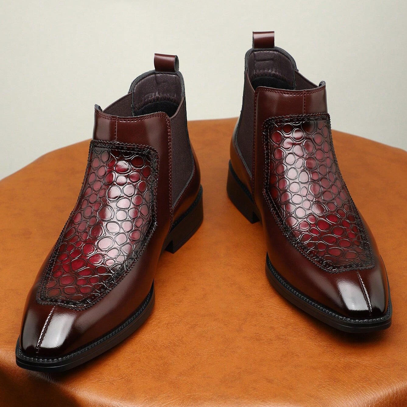Business Casual Men's Boots - Mid-top Retro Pointed Versatile Martin Boots