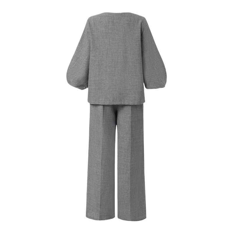 Casual Loose-Fit 2-Piece Pants Set for Effortless Style