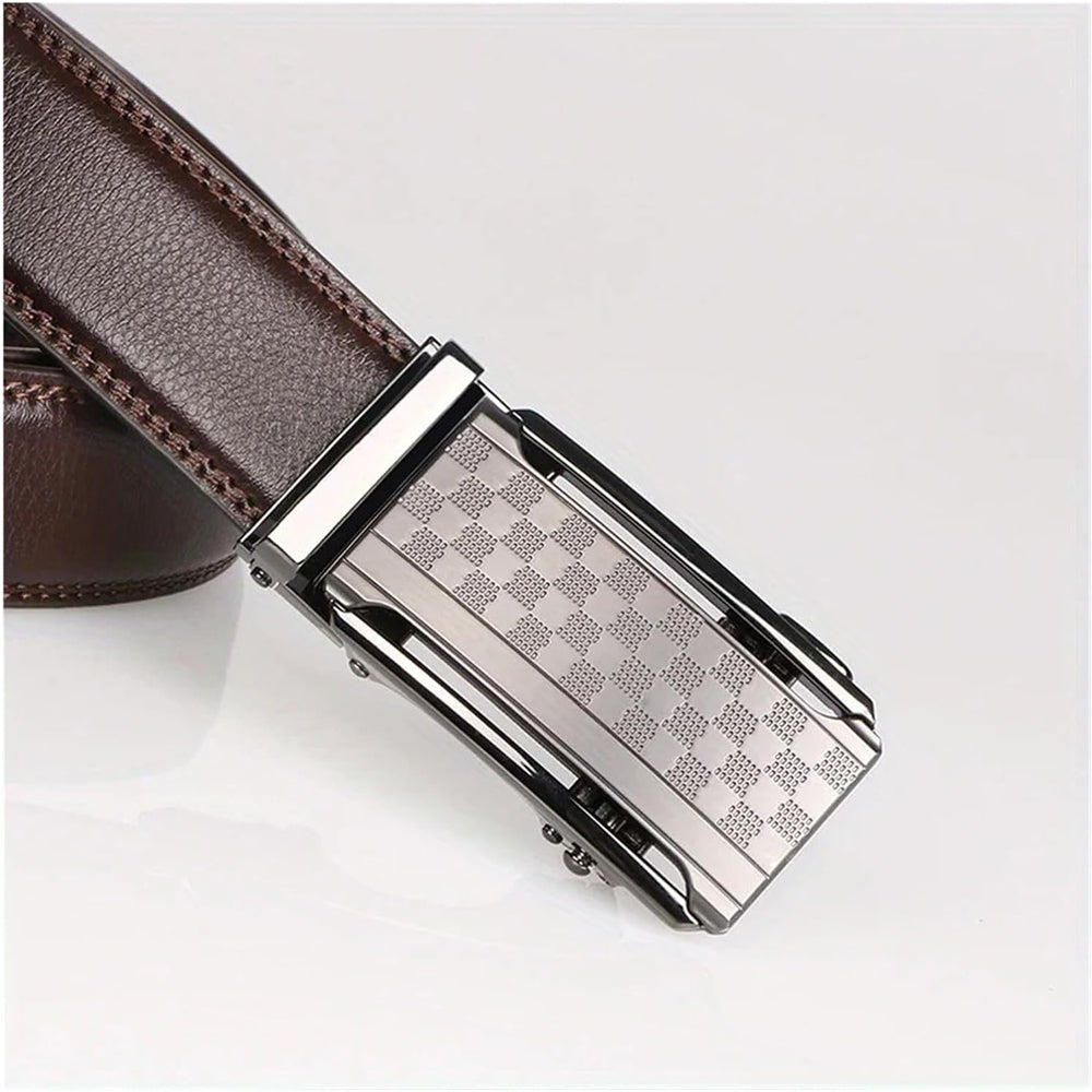 Men Belt Leather Belt For Men With Anti-Scratch Buckle Control Design For Formal Work Or Casual - Neon North Clothing