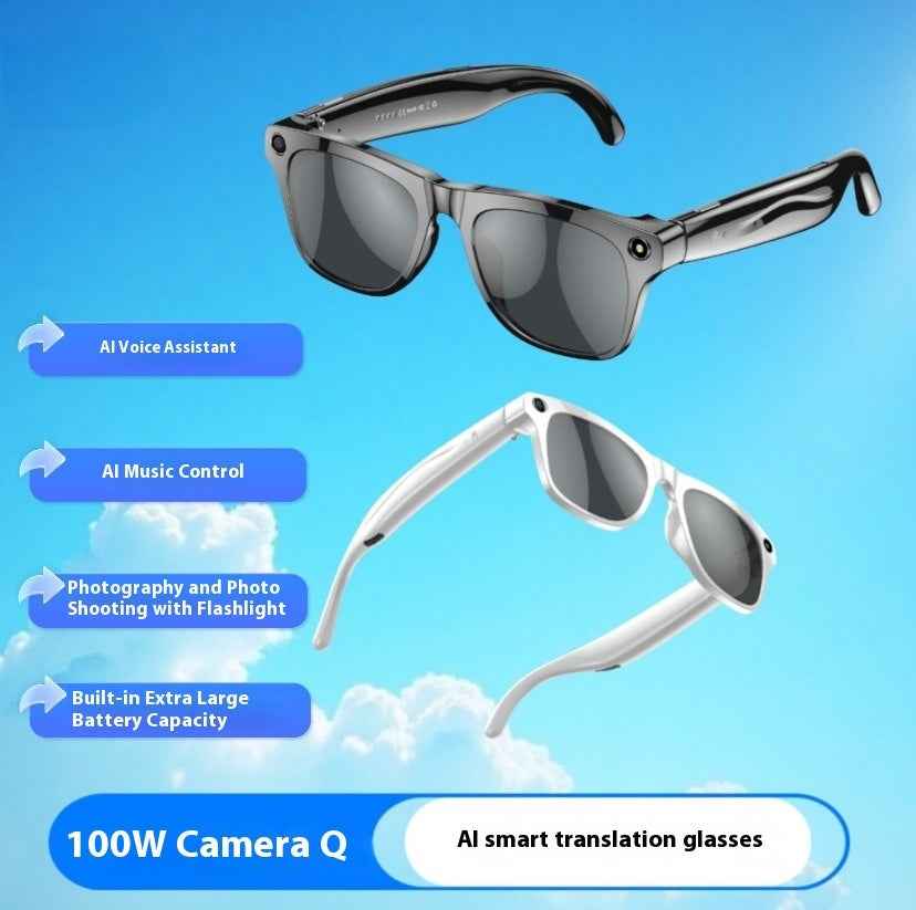 AI Smart Glasses Camera Strap with Bluetooth Photo Translation Recognition