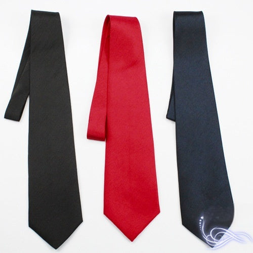 8CM Men's Solid Color Tie for Business Elegance - Neon North Clothing